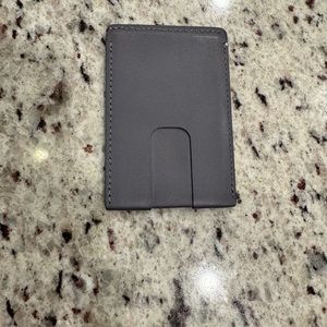 Never used Anson Calder French calfskin card wallet in grey